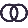 Overlapping rings icon