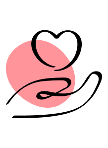 Heart-in-hand illustration