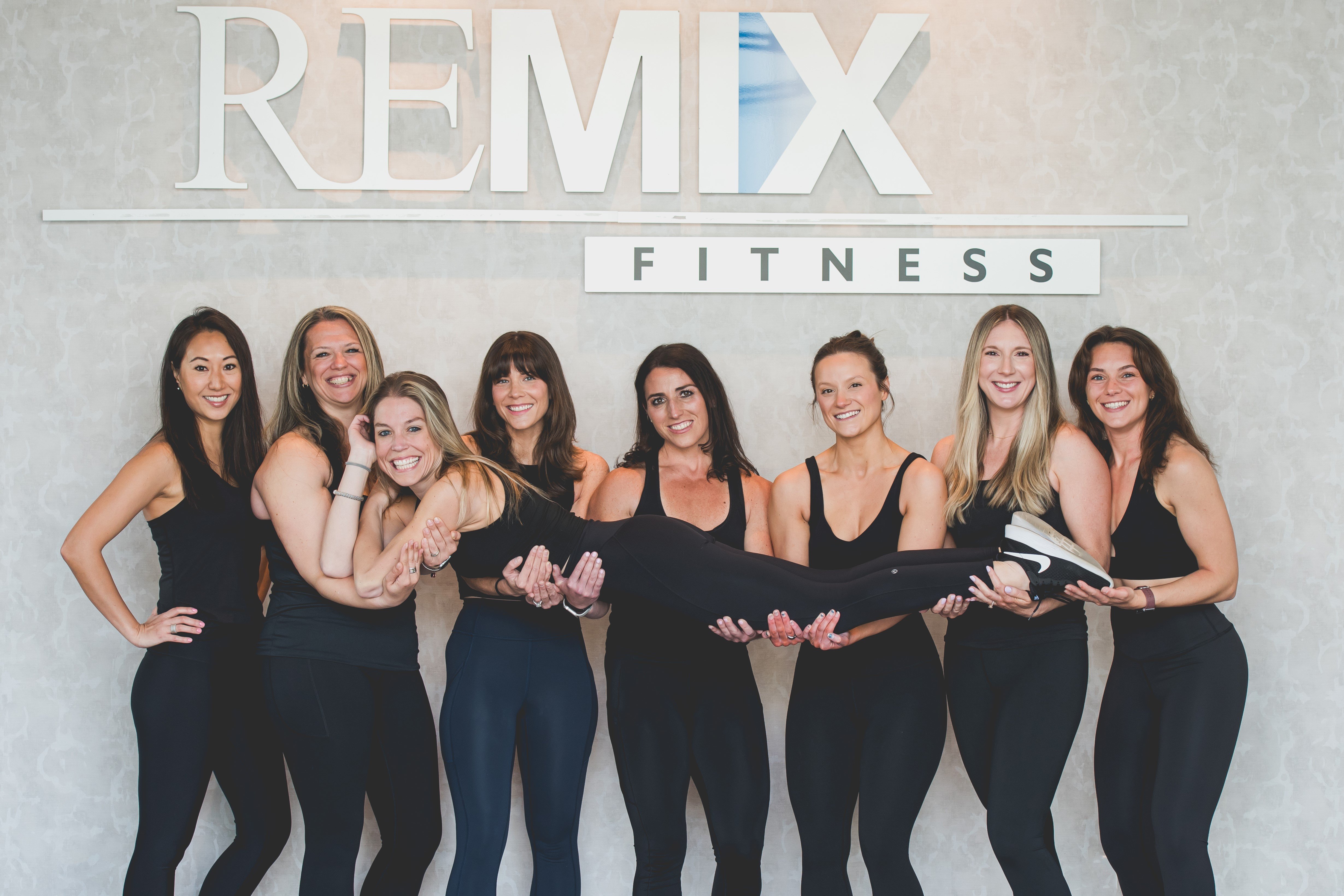 A group of Remix Fitness instructors and participants