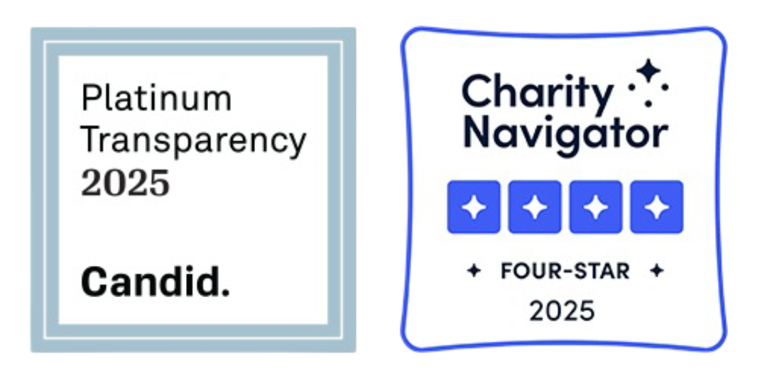 Candid Platinum Transparency and Charity Navigator Four-Star Rating