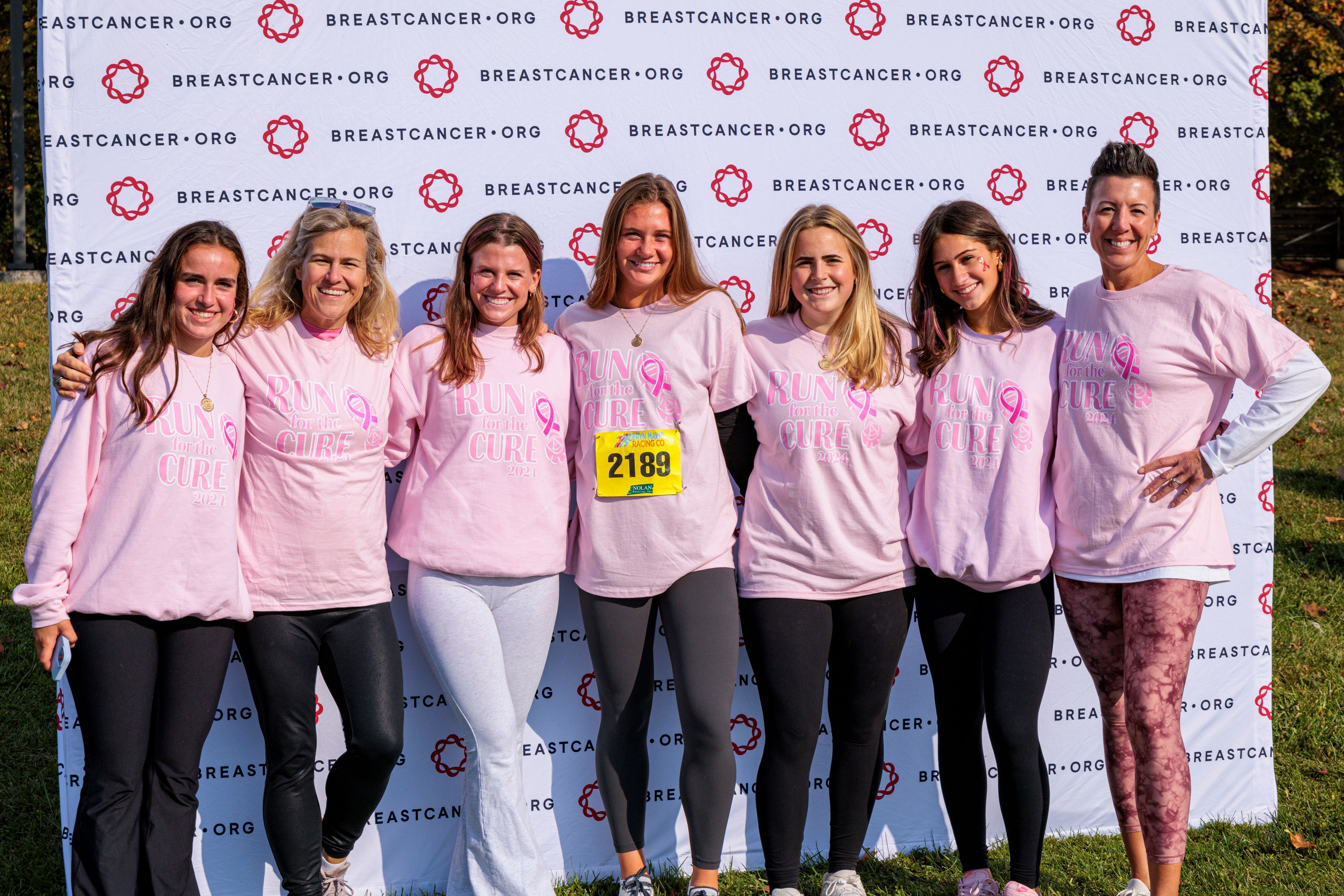 Students and teachers at Run for the Cure